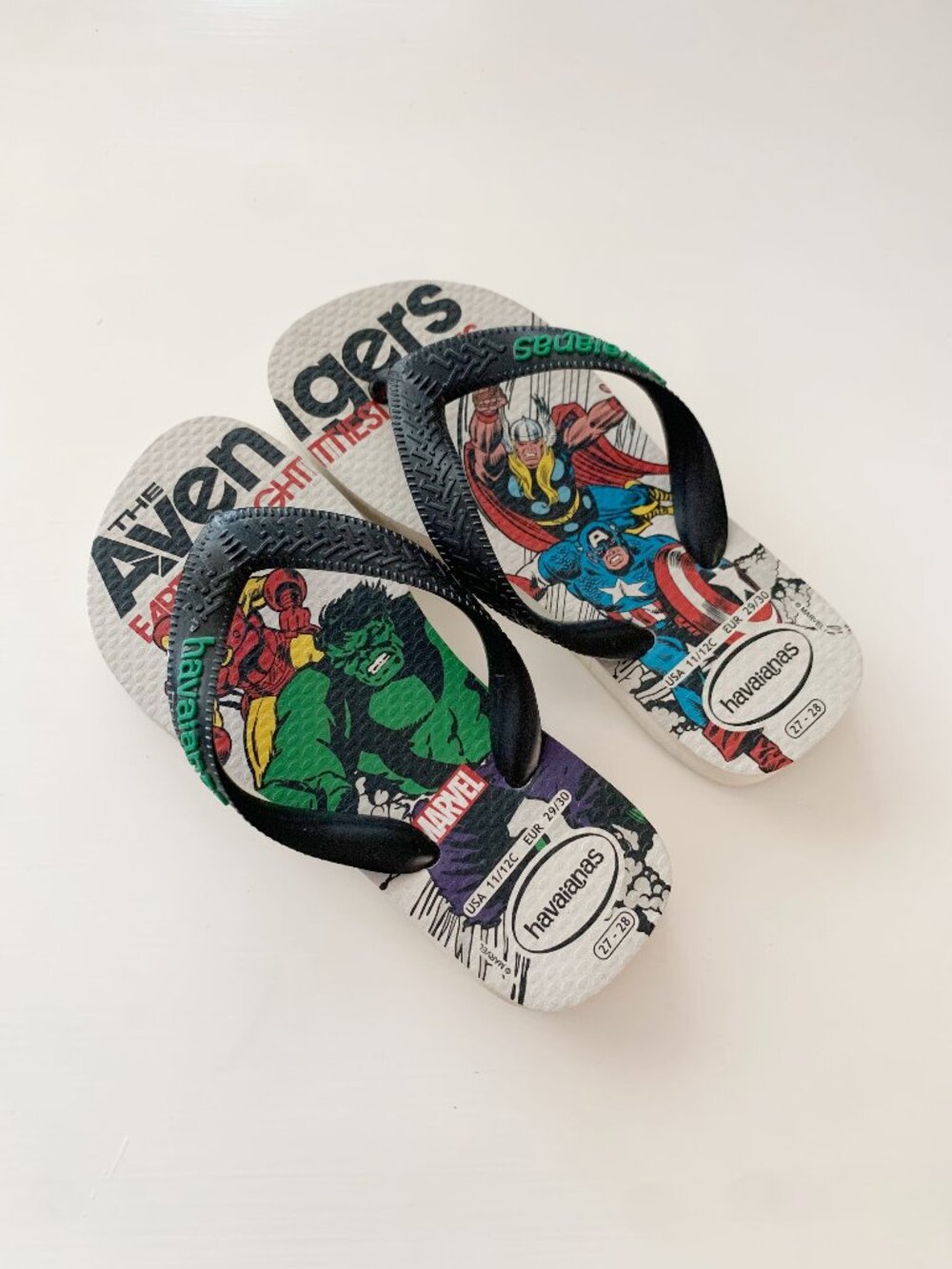 Avengers Havaianas Flip Flops • Toddler 11/12
